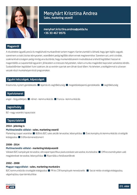 4. sablon: fotó balra, címkés szakaszok